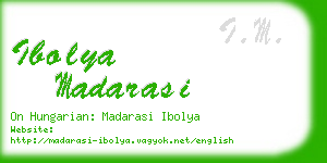 ibolya madarasi business card